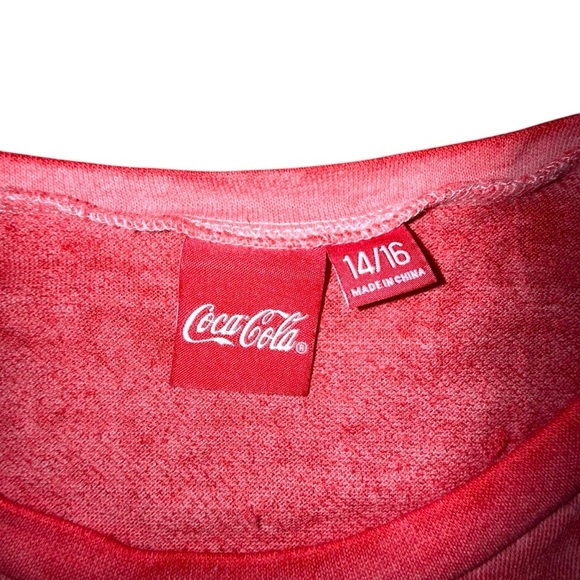 LANE BRYANT Classic High-Low Coca-Cola Bears Graphic Sweatshirt - Red Plus 14/16 - Picture 8 of 14